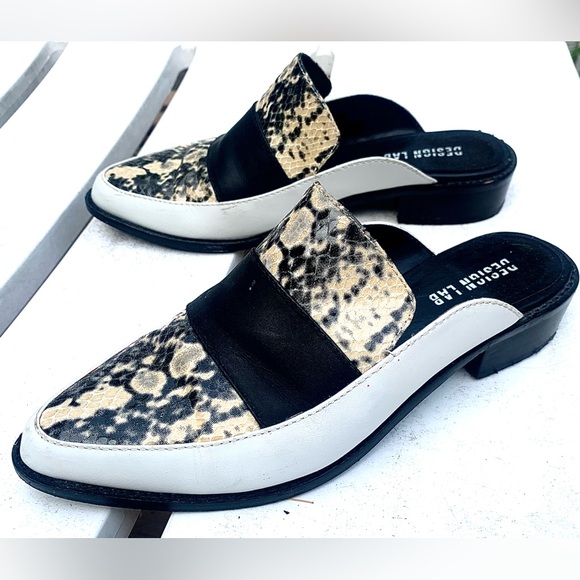 Design Lab Snakeskin Mules / Shoes - Picture 2 of 7